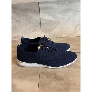 Cole Haan 2.ZeroGrand Women's 11
B Blue Wingtip Oxford Shoes Knit Stitchlite